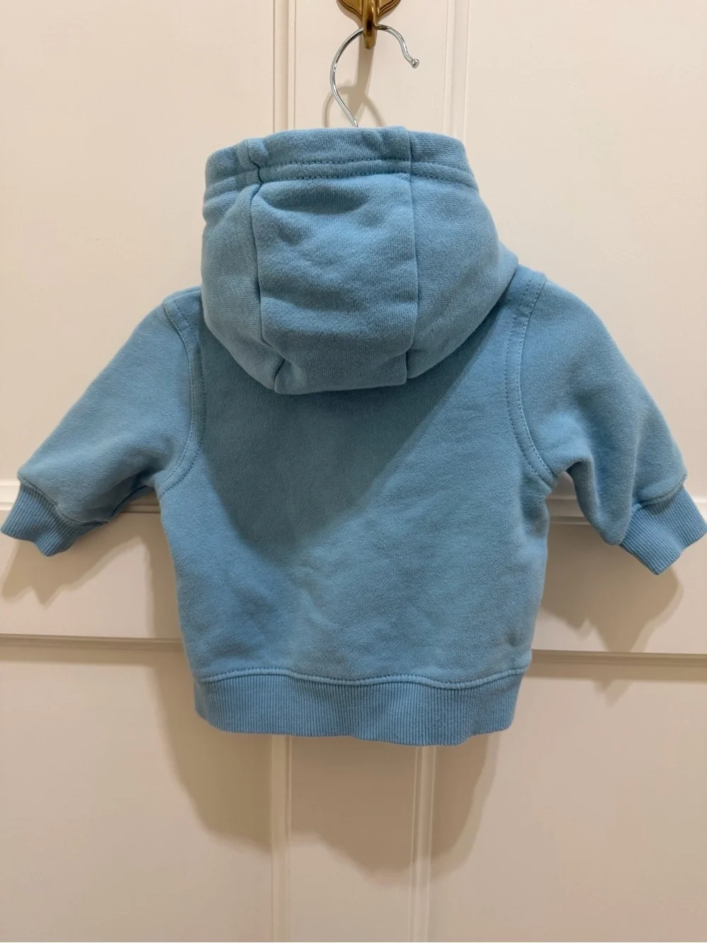 Gymboree Baby Blue Tractor Puppy Zip Hoodie 0-3 Months Farm Embroidered